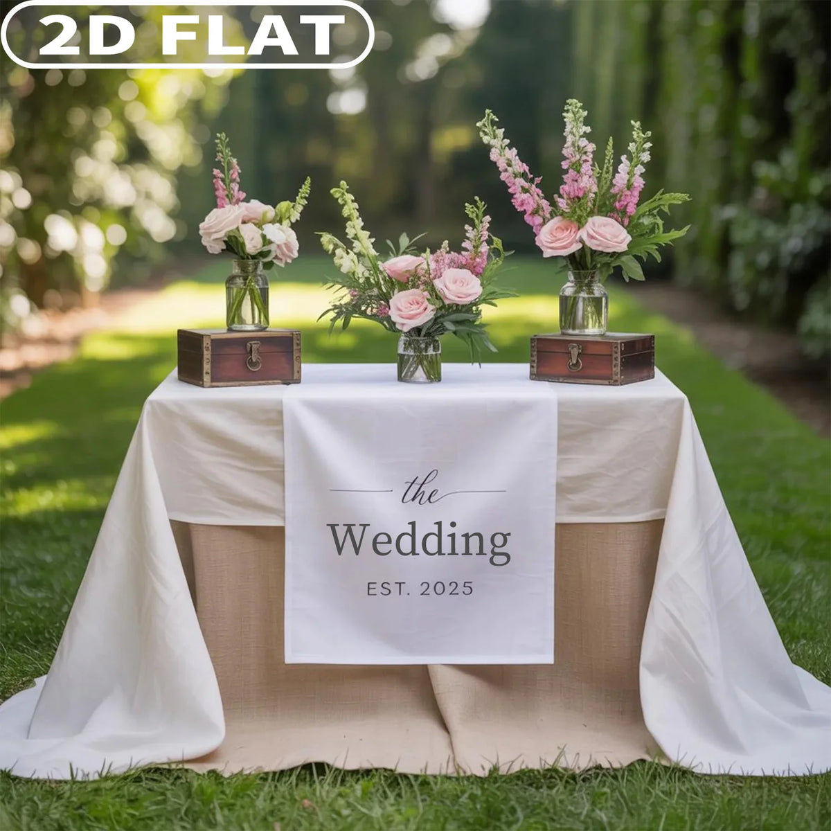 nappes table personnalisables serigraphie blanc beige motifs imprimés événements mariage fêtes anniversaires noël