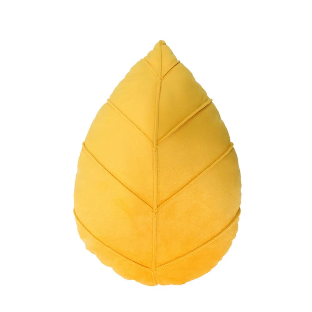 coussin décoratif feuille moderne jaune imperméable anti décubitus siège table manger 14.96x9.84in doux respirant