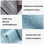 serviette bain coton polyester rayures modernes gris bleu rose rapide absorption durable