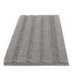 tapis bain antidérapant moderne tissu boules relief beige vert clair gris