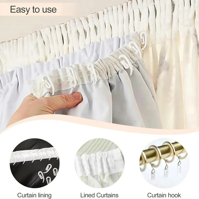 clips rideau blancs modernes fenêtres 100pcs 200pcs 500pcs accessoire décoration