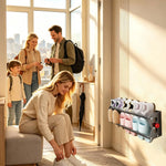 support mural chaussures moderne tissu uni noir blanc rose jaune bleu vert réutilisable adultes