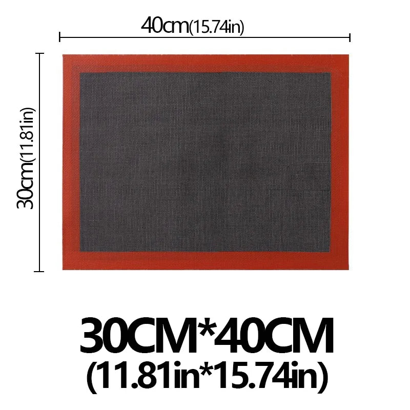 tapis cuisson silicone antiadhésif rose noir moderne cuisine pâtisserie environnement