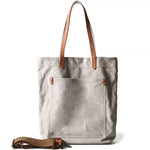 sac main vert olive toile douce fermeture éclair casual unisexe polyvalent texture tissée casual