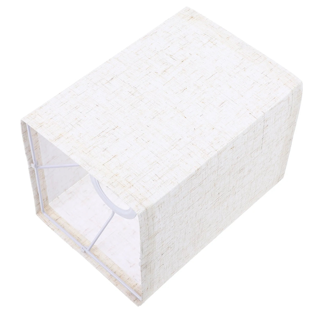 cache lampe blanc tissu doré moderne table lampes détachable facile assembly