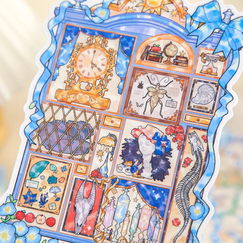 autocollants kawaii 3d dessins animés créatifs fantaisie ornements rubans fleurs animaux bijoux vintage romantique