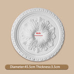 décoratif blanc ornements floraux classique 50cm diamètre 2.8cm épaisseur