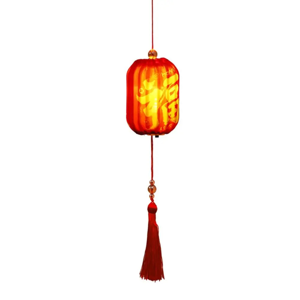 décoration anniversaire lanterne rouge chinois pompons artisanal festive fil rouge