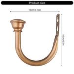 boucles rideaux fer noir bronze classiques fixations vis