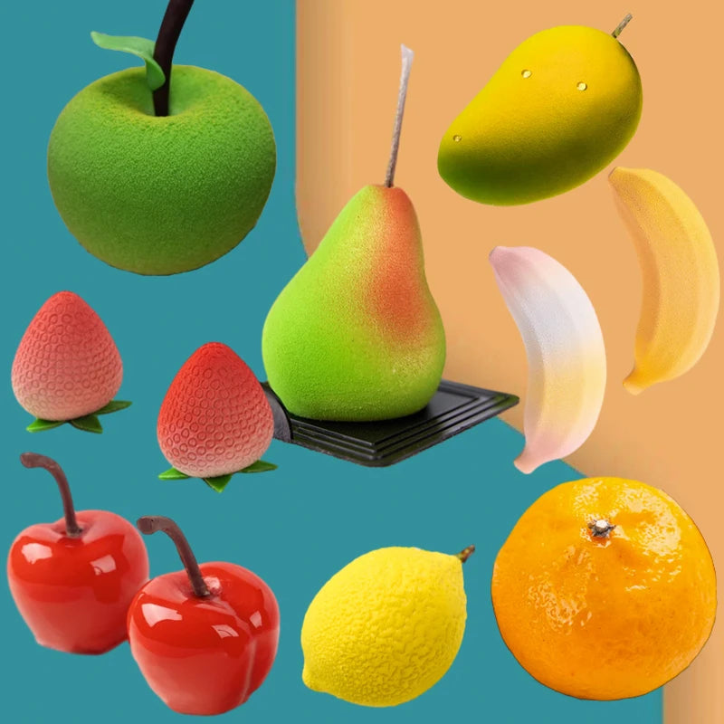 moule silicone gâteau forme fruits blanc pâtisserie dessert cuisine décoration cuisine moderne outils pâtisserie