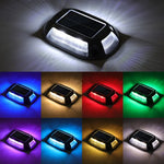 lumière solaire led changement couleur étanche moderne noir blanc allée cheminextérieur decoration minimaliste opaque