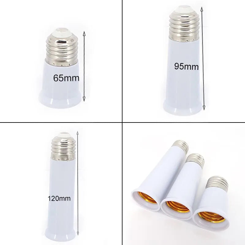 adaptateur ampoules led blanc mat moderne 65mm 95mm 120mm durable compatible e27