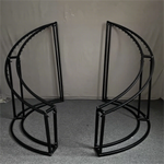 structures decoratives metalliques blanc noir modernes hauteur 130cm largeur 150cm assemblees deux parties