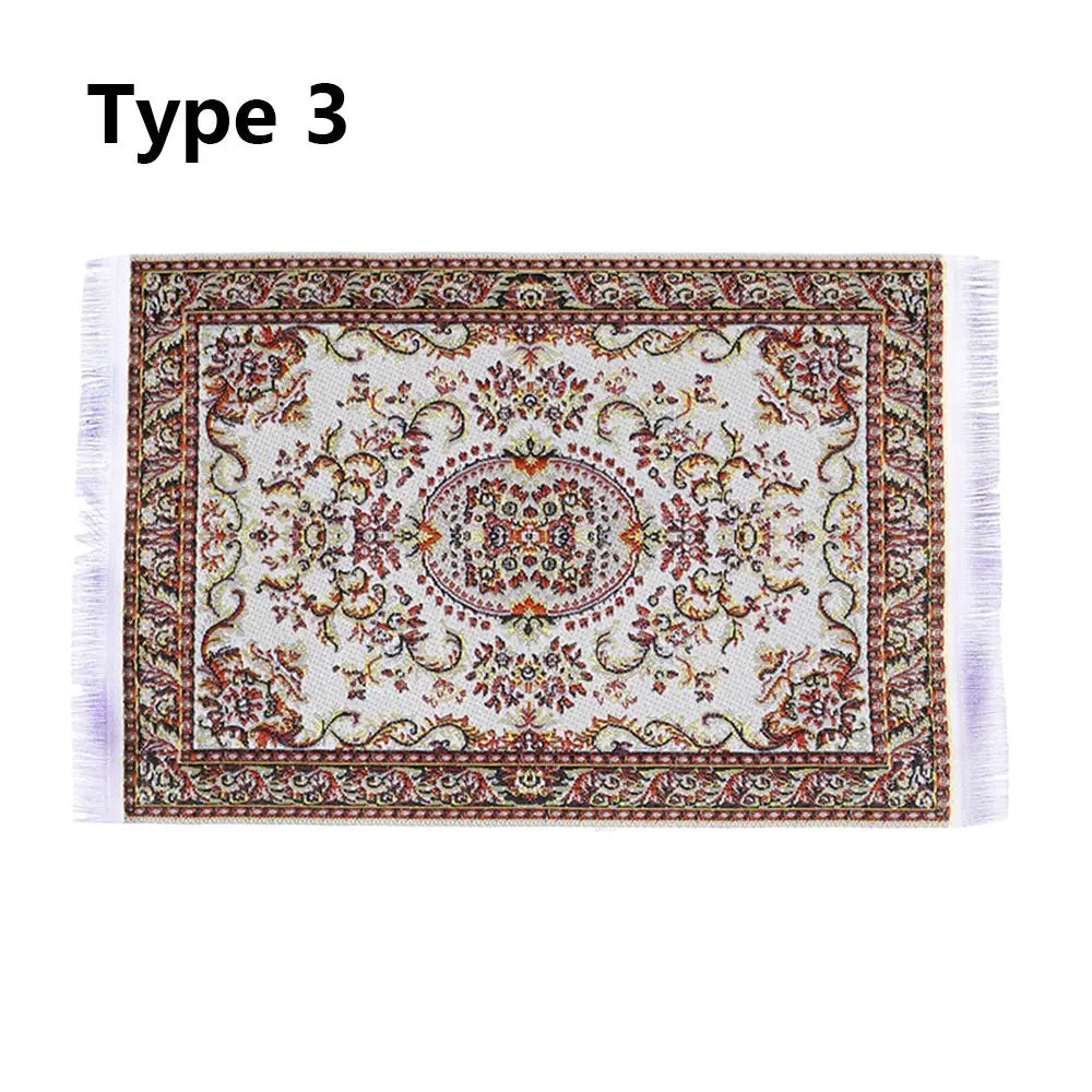 tapis turc ornements floraux géométriques rose rouge rouge foncé bleu or bleu ciel classique