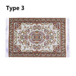 tapis turc ornements floraux géométriques rose rouge rouge foncé bleu or bleu ciel classique