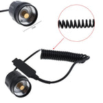 lampe torche noire led zoomable résistante 10w 1000 lumens texturée moderne 200 500mètres