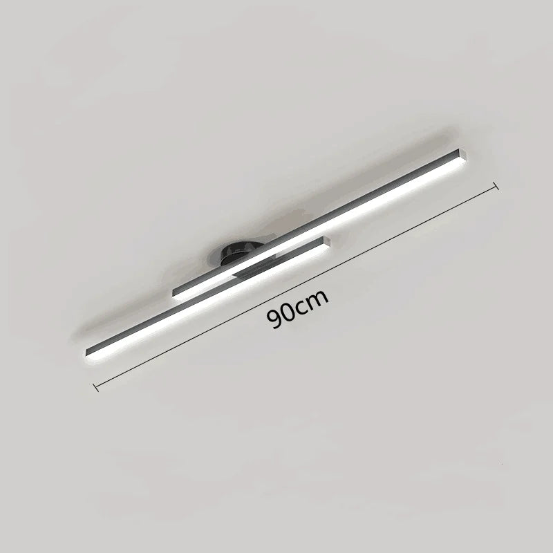 lampe led moderne aluminium noir blanc minimaliste 249 2000 lumens murale