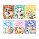 autocollants boissons aquarelle fruits bouteilles verres opaques illustratifs scrapbooking artisanat collage journaling