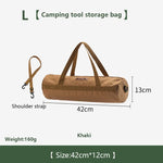 sac main khaki vert armée noir toile épaisse pratique robuste poignées amovibles campagne outils