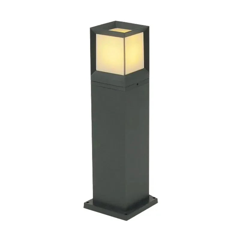 lampe moderne minimaliste extérieure led étanche noir gris ip65 waterproof