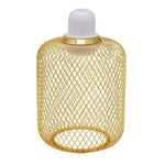 lampe suspendue industrielle filtre ampoule filament noir doré blanc métal maille opacité vintage