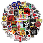 sticker rock punk musicien adhésif étanche divers artistes groupe brillant multicolore