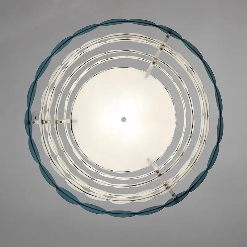 Suspension lumineuse moderne scandinave blanc bleu gris neutral warm white light