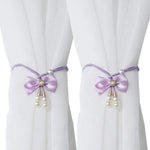 rideaux rubans noyau noir rose bleu violet adhésifs classiques satinés