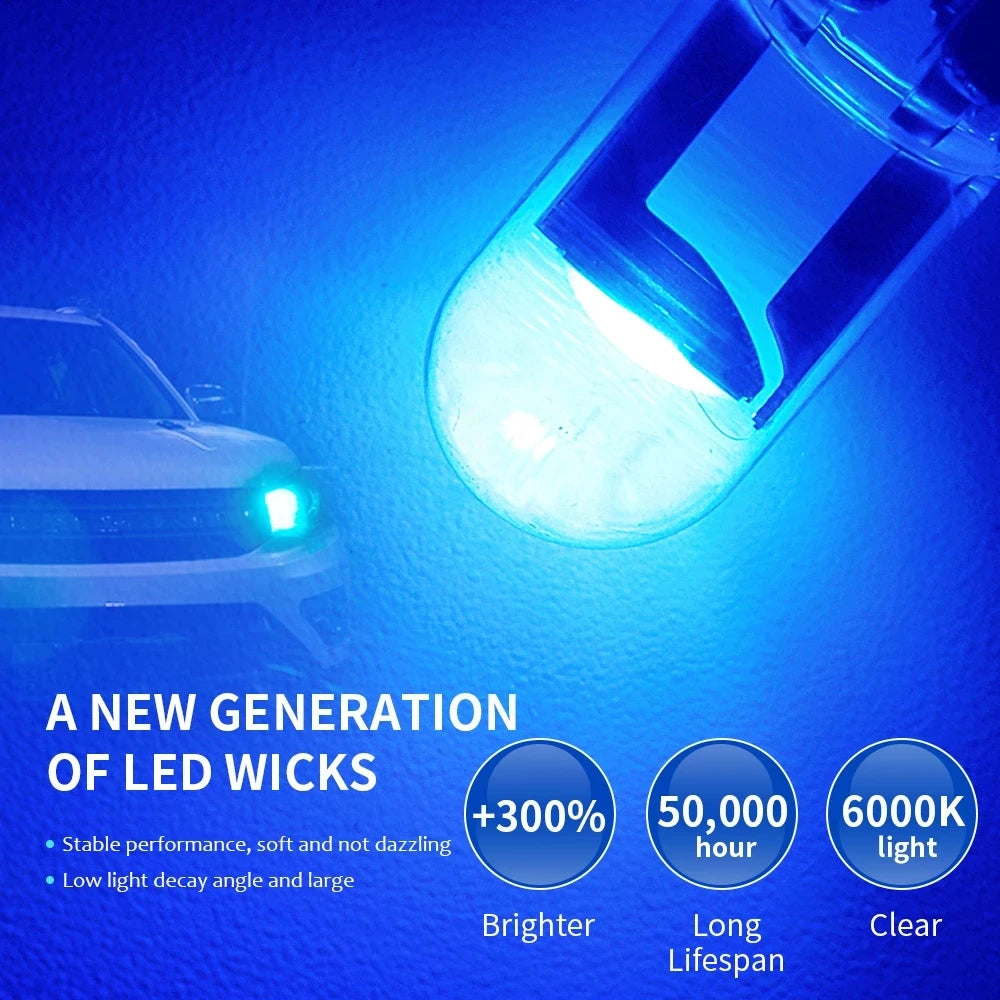 ampoules led blanc bleu rouge vert jaune transparentes modernes 12v 24v 50pcs