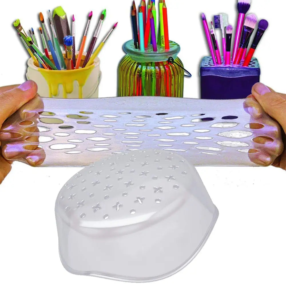 organisateur fleurs transparent silicone élastique fixe paille moderne utilitaire art floral versatile