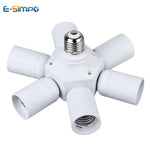 adaptateur led e27 blanc moderne vis splitter cable électrique fixations opaques