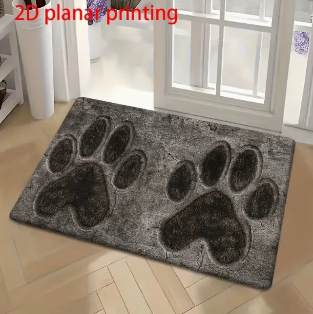 tapis sol moderne chiens dessin animé anti dérapant résistant décoloration 30x50cm 40x60cm 50x80cm