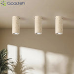 plafonniers led modernes pierre bois minimaliste éclairage quotidien interrupteur bouton couleurs lumière 3000k neutre