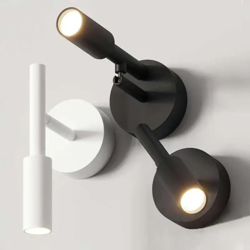 lampes murales modernes orientables led noir blanc chambre salon