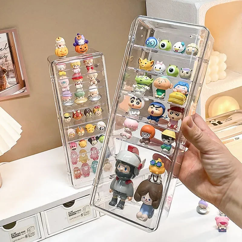 rangement transparent moderne boite figurines deco minimaliste gọn/vnd