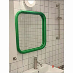 miroir mural moderne rectangle couleur argenté décoration brillante transparent chambre salon