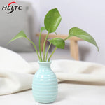 vase céramique moderne rose bleu clair vert pastel blanc jaune pastel ridé