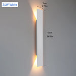 lumière led applique murale moderne étanche ip65 18w blanc noir adhésiveextérieur
