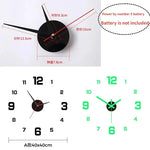 horloge murale moderne vert fluo rouge blanche dorée noire adhésive numérique salon chambre coucher