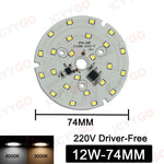 plaque led circulaire 12w 15w 18w diodes blanches moderne ac 220v 240v