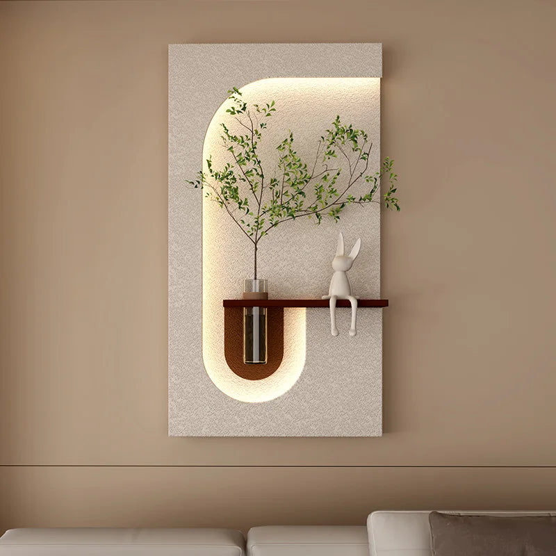 Vue de côté de la lampe murale en cristal