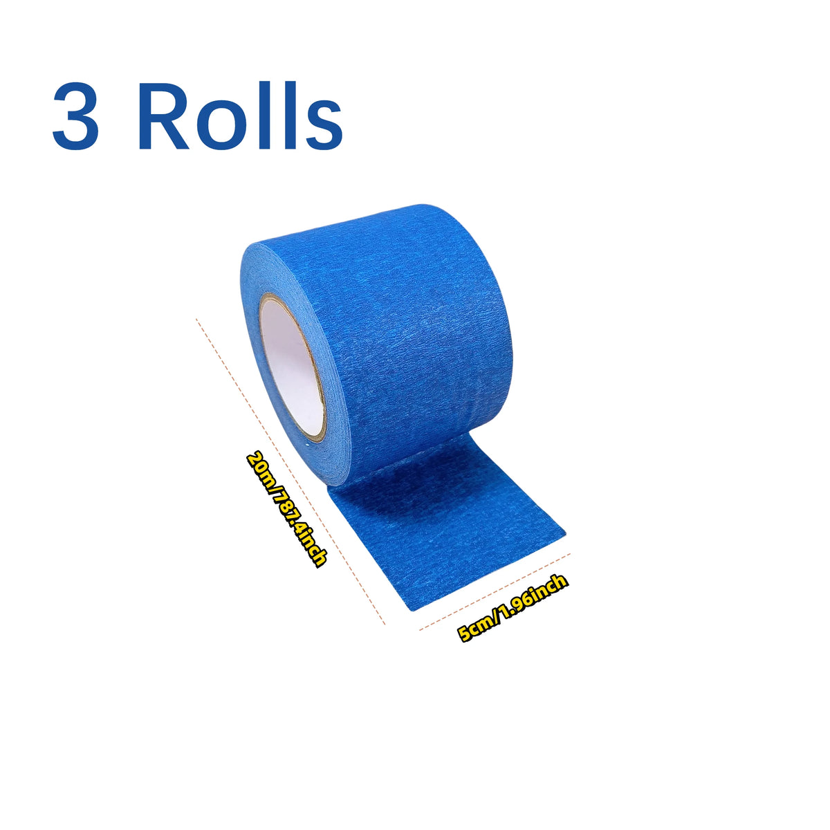 ruban peinture bleu rayures noires adhésif pratique peinture décoration bricolage 1.2cm 1.5cm 2cm 2.5cm