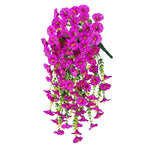 décoration murale guirlande florale artificielle cascade rose violet jaune blanc orange intérieur