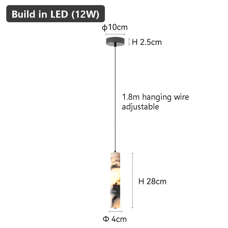 Lampe suspendue marbre moderne blanc noir beige salon chambre 90 260V 249 2000lm