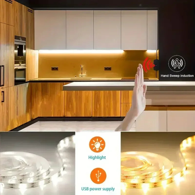 ruban led blanc chaud adhésif flexible intensité variable sensoriel moderne éclairage tv miroir
