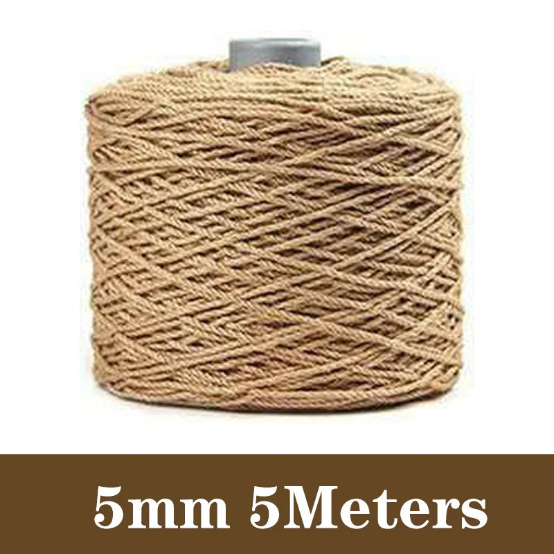 corde macramé coton blanc naturelle décoration murale artisanale bricolage rustique textile