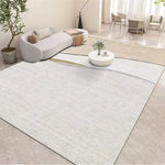 Tapis blanc minimaliste dans un espace de prière zen