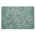 tapis table moderne fleurs feuilles noir marron beige gris vert bleu respectueux environnement 43x30cm