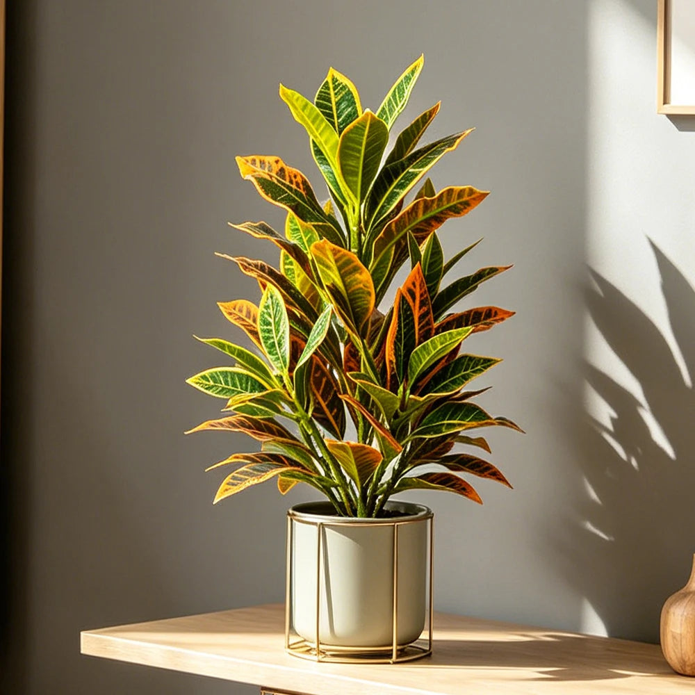 Décoration intérieur plante artificielle arbres feuilles vertes pots différents configurations