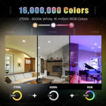 ampoules led intelligentes e27 blanc multicolore rgb transparentes modernes technologiques compatible alexa google